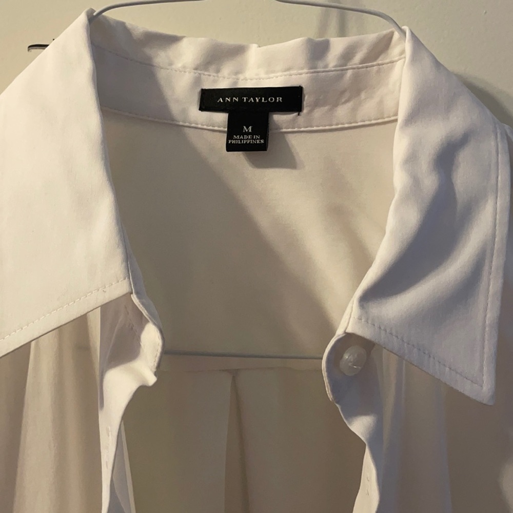 Soft white button down shirt